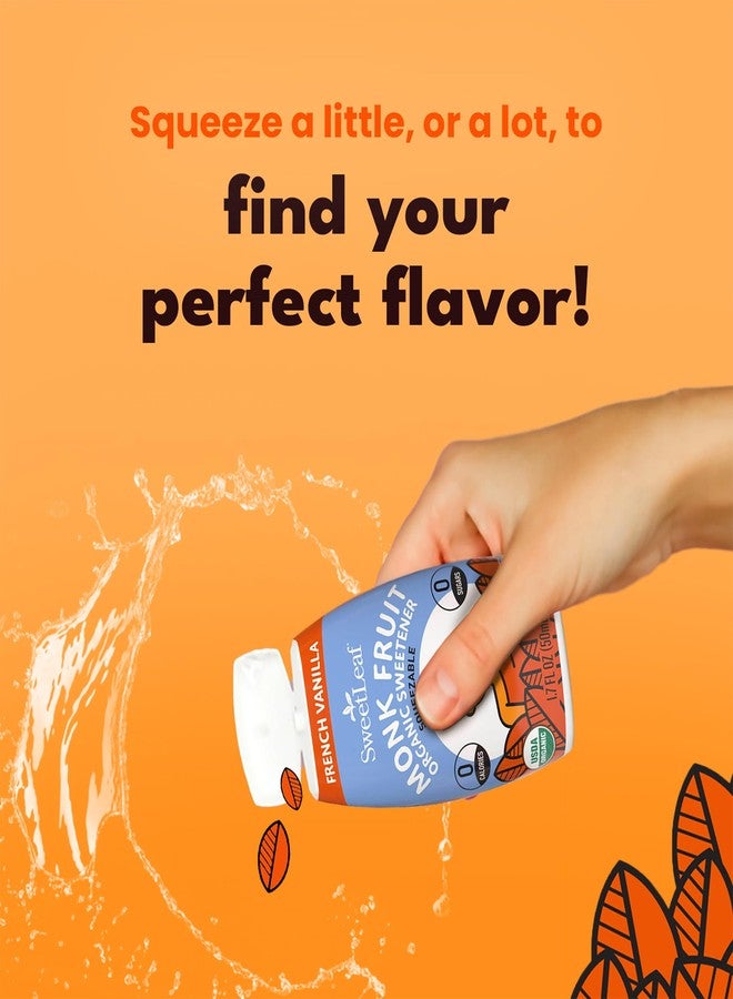 SweetLeaf French Vanilla Liquid Monk Fruit - Monk Fruit Liquid Sweetener Drops, Organic Monk Fruit Extract, Zero Calorie Sweetener, Sugar Free, Keto Friendly, Erythritol Free - 1.7 Fl Oz - Image 5